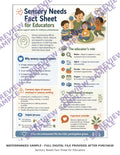 Sensory Needs Fact Sheet for Educators