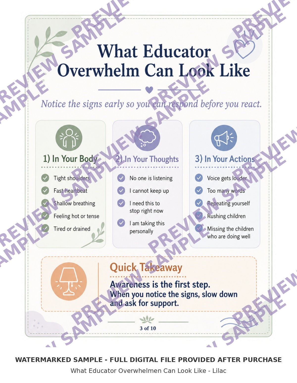 What Educator Overwhelmen Can Look Like - Lilac