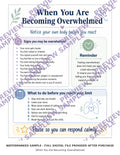 When You Are Becoming Overwhelmed
