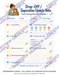 Parent Drop-off Seperation Update Note Template
