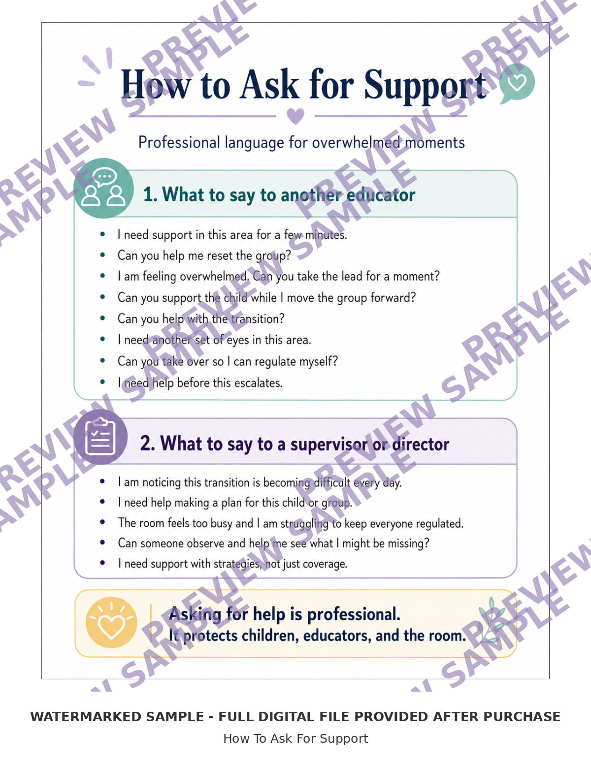 How To Ask For Support