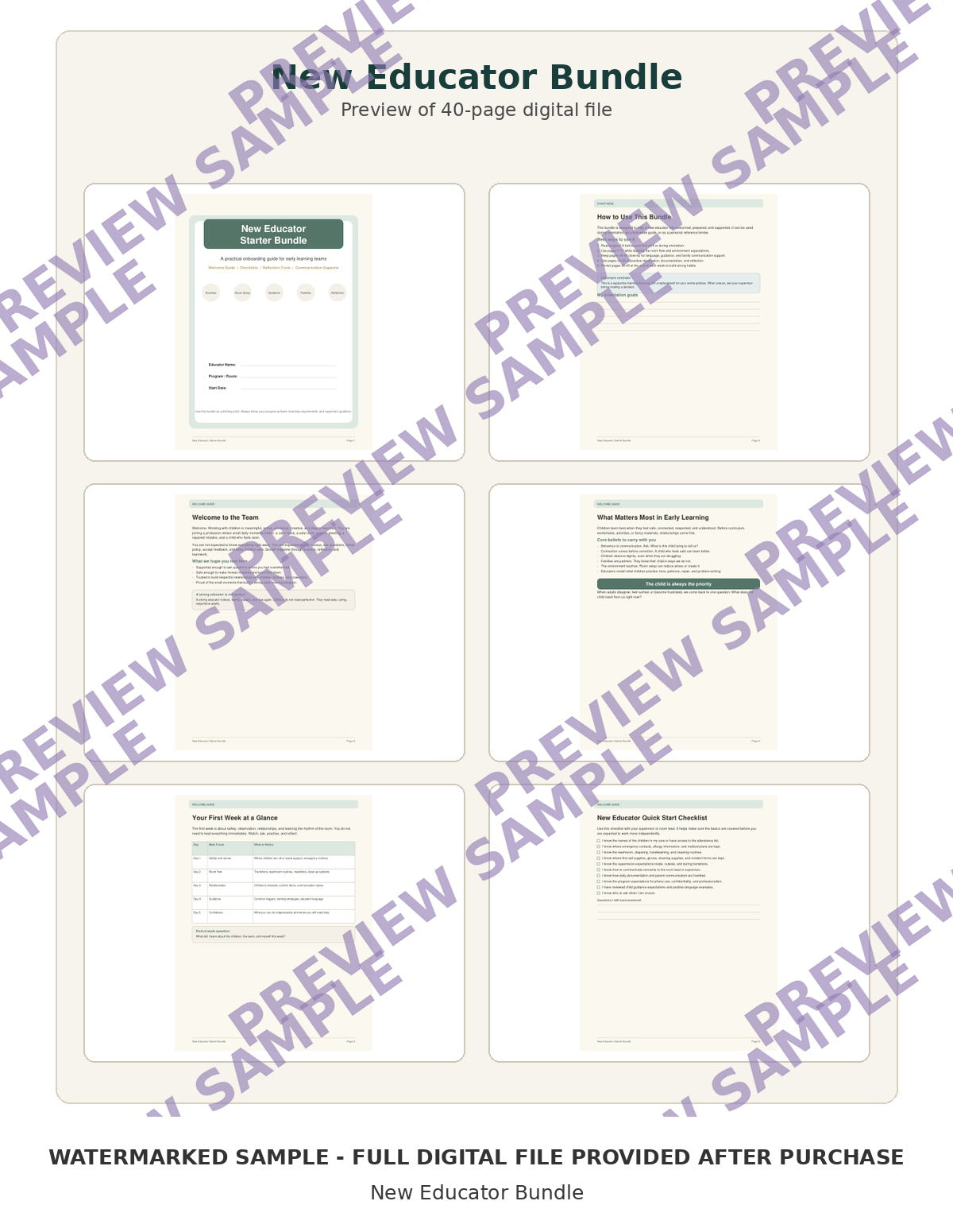 New Educator Bundle