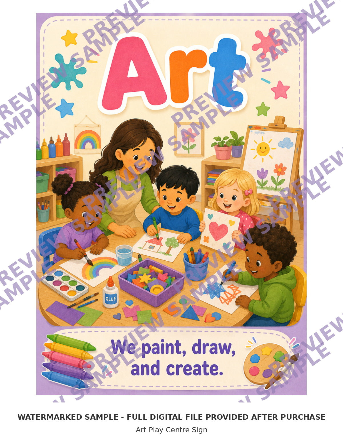 Art Play Centre Sign