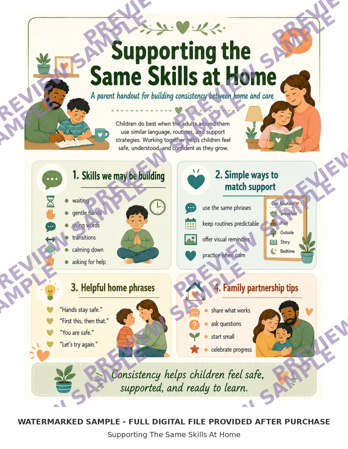 Supporting The Same Skills At Home