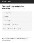 FREE Canada-Wide Family Support Resource Directory