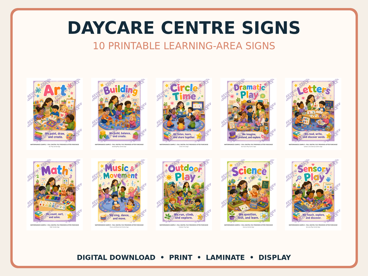 Daycare Centre Signs